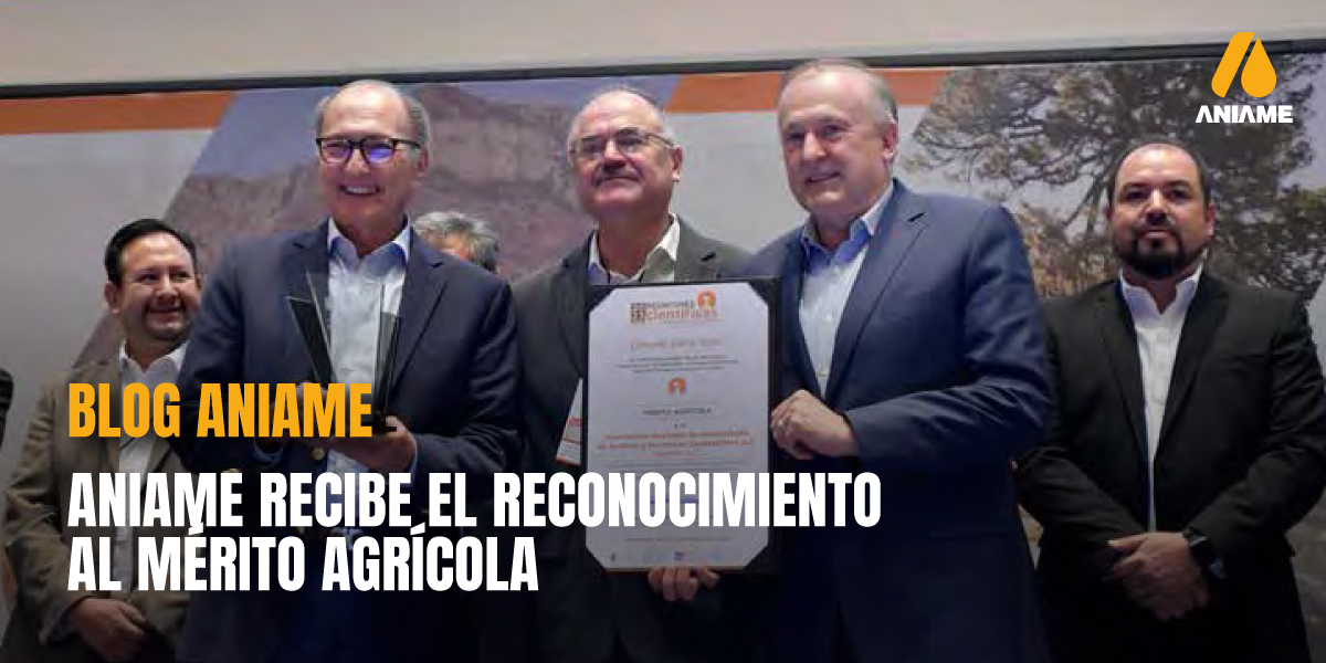 ANIAME recibe reconocimiento al Mérito Agrícola